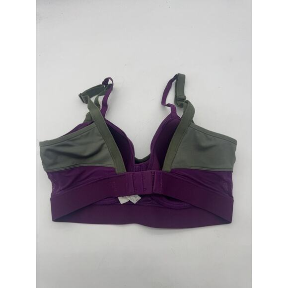 NATORI GRAVITY CONTOUR UNDERWIRE SPORTS BRA 752201 VINE/ JEWEL VIOLET B2996 - Picture 5 of 6